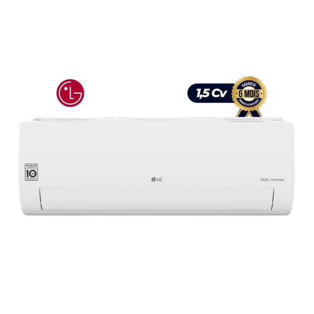 Climatiseur LG - DUALCOOL Inverter - Mosquito Away - 70% d'économie d'énergie - S4-Q12JA28J - 1,5CV - blanc