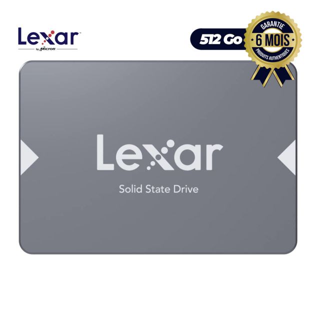 Disque dur interne SSD - Lexar NS100 - 512 Go - Jusqu'à 550 Mo/s en Lecture