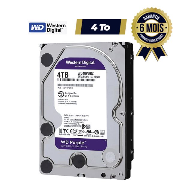 Western Digital Purple Surveillance HDD 4Tb 6Gb/s