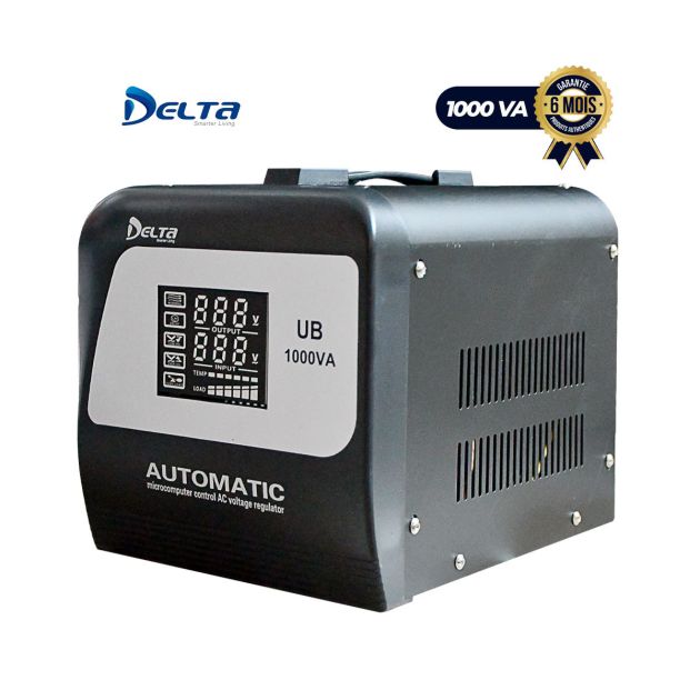 Stabilisateur - Régulateur de tension numerique - DELTA - AVR-2000VA-D -2000VA - 06 mois