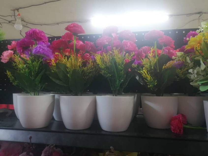 Pot de fleurs mural en plastique auto-amortissant