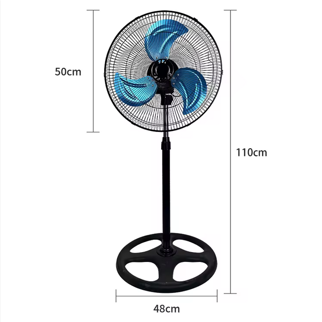 Ventilateur électrique rechargeable 3 en 1 de 18 pouces pour la maison