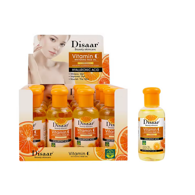 Dissar 75ml éclaircissant la peau raffermissant hydratant éclaircissant Anti-âge sérum vitamine C blanchissant huile pour le visage