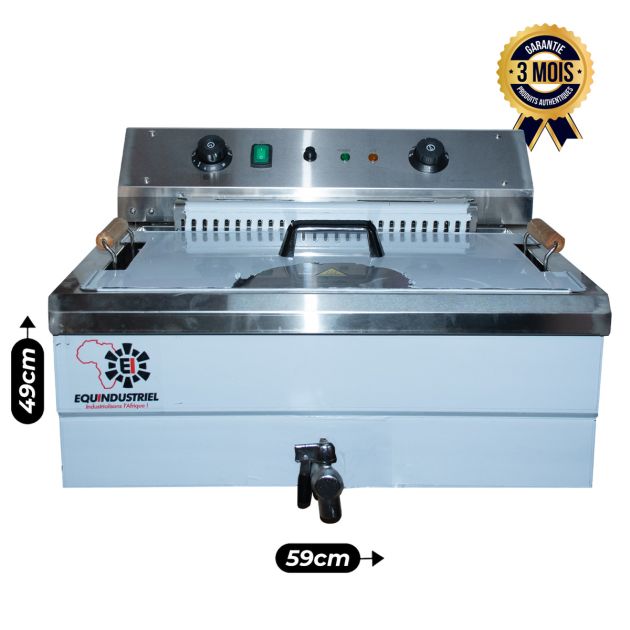 Friteuse Électrique - EF-30/30Lx1 - 30 litres - 4,8KW - 50 à 200 degrés