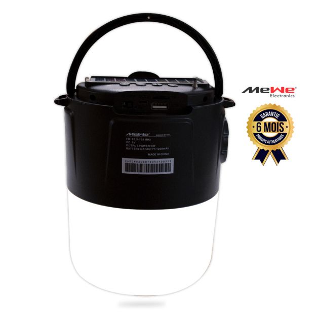 Haut-parleur Bluetooth - MEWE - MWAUD-BTS05 - Charge solaire avec lampe de poche