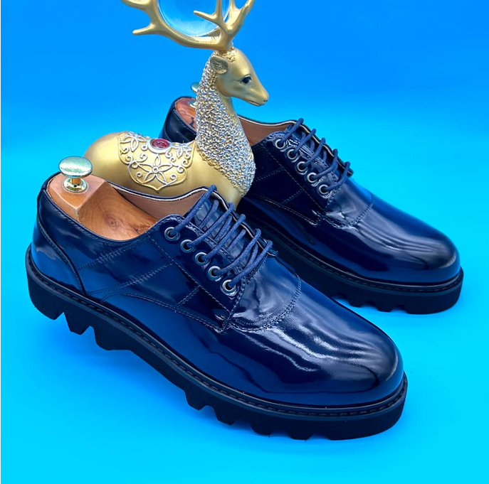 Chaussures en cuir de plate-forme formelle d'affaires de haute qualité pour hommes Oxfords robe bureau chaussures pour hommes pointure : 40@46