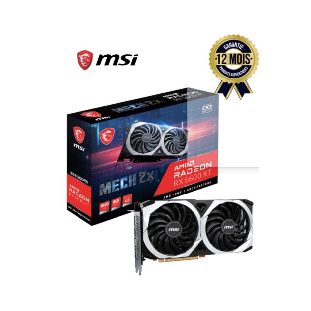 MSI Gaming AMD Radeon RX 6600 XT 12 Go GDDR6 - Carte graphique PCI-Express