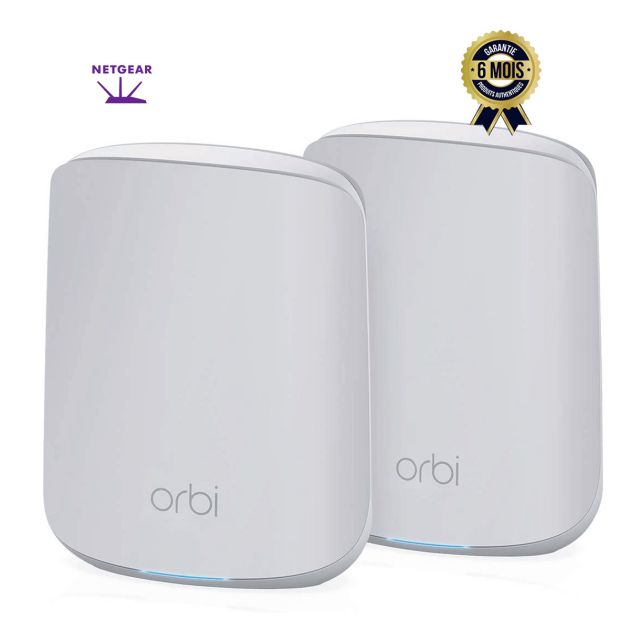Système WiFi Netgear Orbi Mesh RBK352 - Routeur maillé WiFi 6 avec 1 rallonge satellite