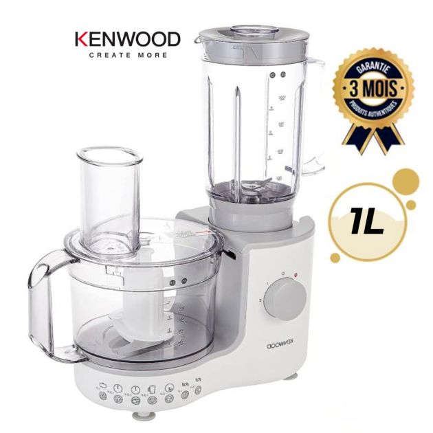 Robot Culinaire avec Blender - KENWOOD - FP190 - 600W - Bol 1.4L - Cruche 1L