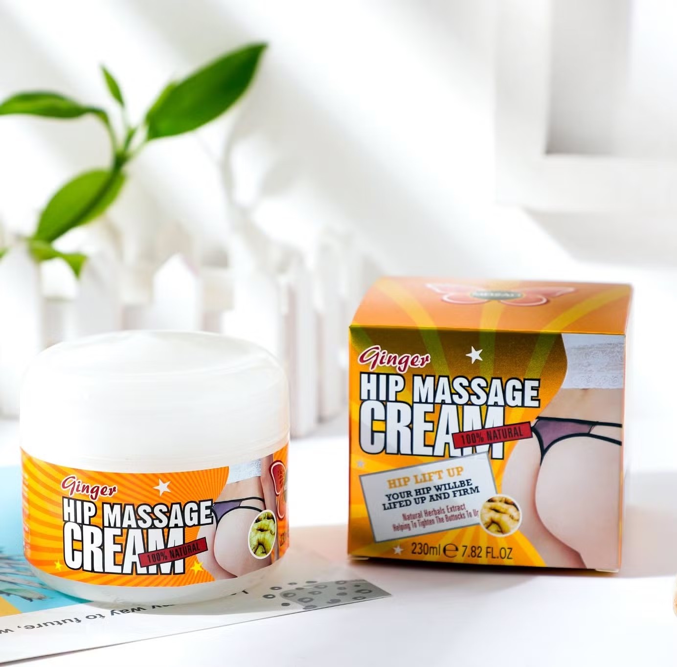 Jengibre Herbal Ginger Hip up Natural Cream  Best Bigger Buttock Enhancer Cream Firmer Butt Cream Larger Lifting Sexy HIPS Body Cream