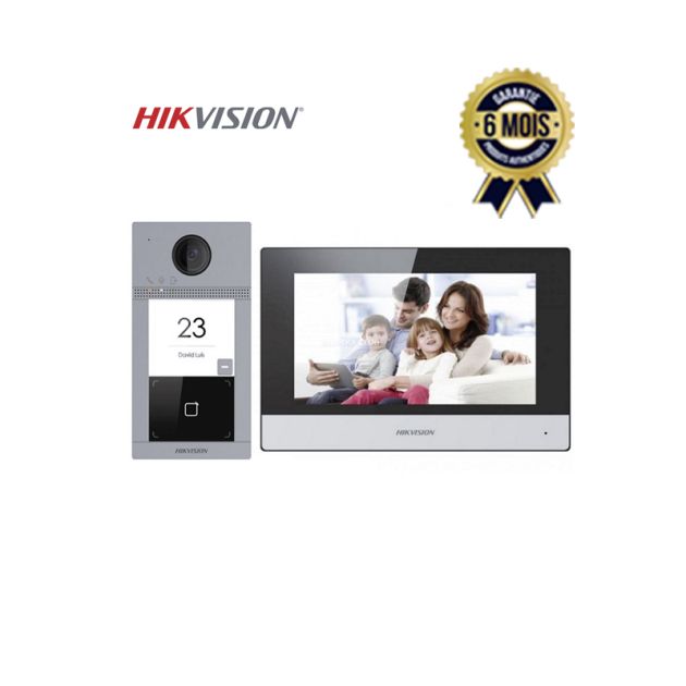 Interphone vidéo IP antivandale - Hikvision DS-KIS604-P - Avec lecteur de badge