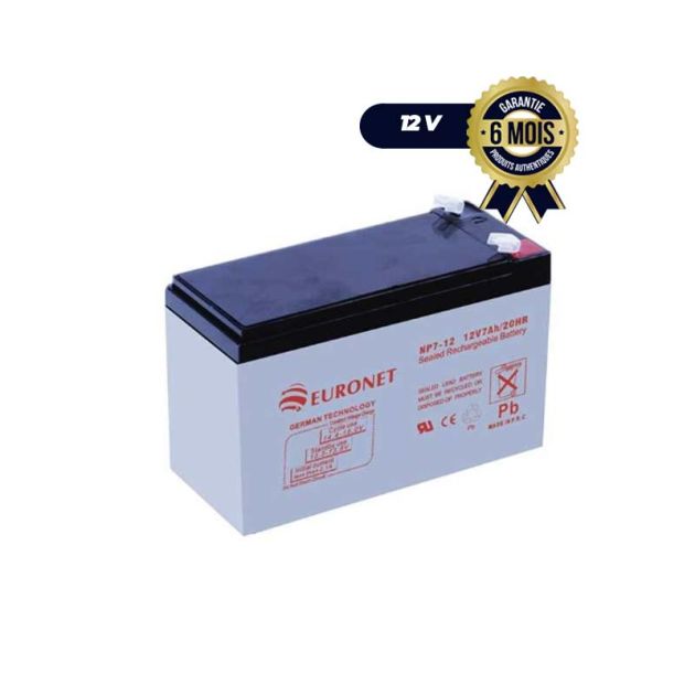 Batterie d'onduleur EURONET - 12V - 7AH