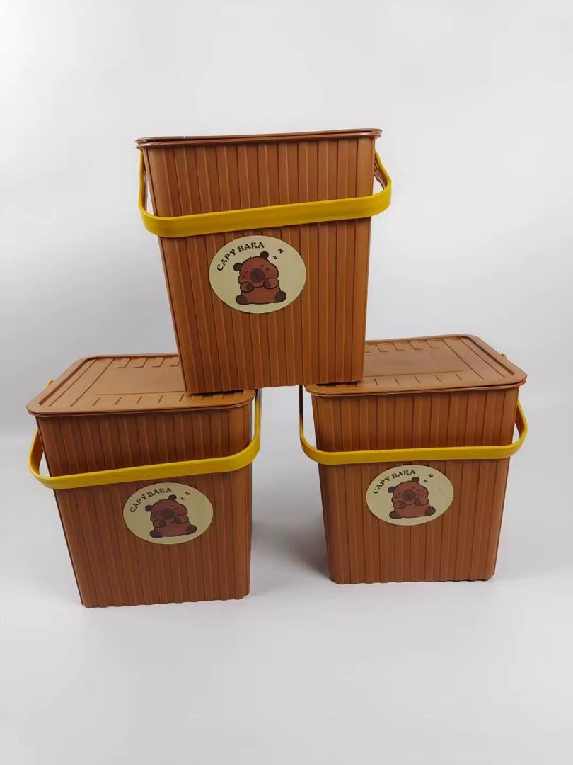 Bacs de Rangement "Loopy l'Ours" Roses (Set de 4)