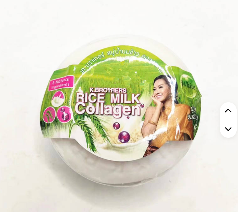 Savon au lait de riz thaïlandais de marque privée, vente spéciale, nettoyage du visage, blanchiment, savon au lait de riz thaïlandais