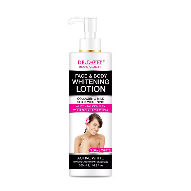 DR. Javy — lotion corporelle blanchissante et anti-âge, ingrédients naturels, éclaircissant, hydratant, apaise la peau, anti-vieillissement, 500ml