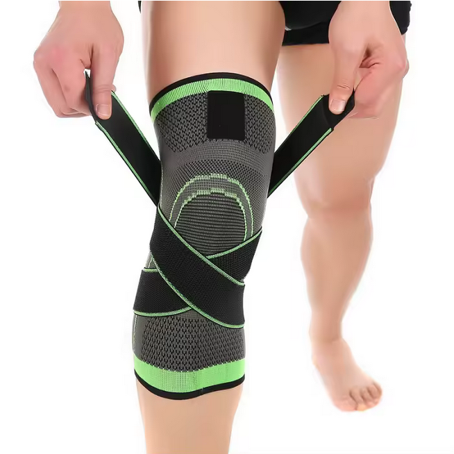Soins de santé  Équipements de soins de santé      Accolades communes de soutien  Genouillère de protection et de sport, manches pour les genoux, accessoire en tricot élastique avec bande, vente en gr