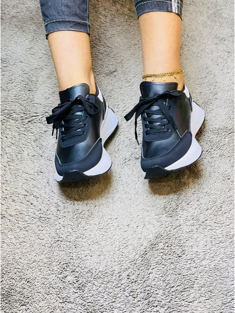 nouvelles femmes décontracté sport baskets semelle épaisse hauteur augmentant Patchwork gros marche Style chaussures