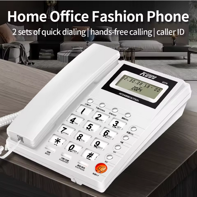 téléphone avec identification de l'appelant Téléphone fixe Téléphones filaires Touch Office Home Hotel Filaire Multifonctionnel FICAN1075