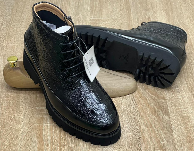 Bottines à semelle épaisse et à lacets taille 40-46 bottes courtes pour hommes