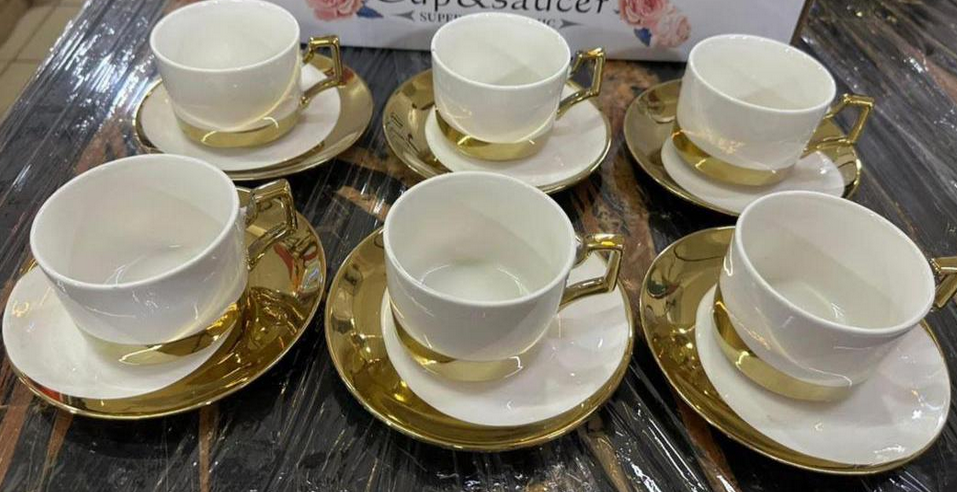 6 tasses + 6 sous tasses