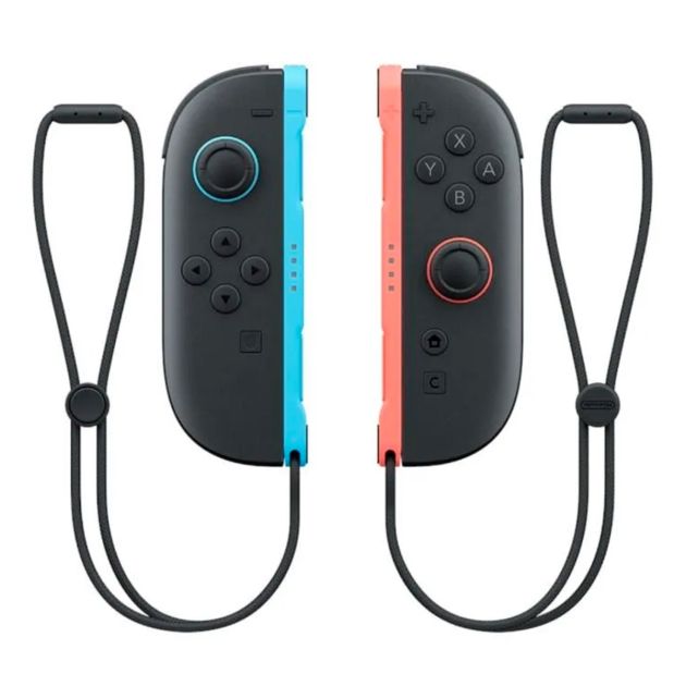 Paire de manettes Joy-Con 2 - Pour Nintendo Switch 2 - Bleu Clair & Rouge Clair