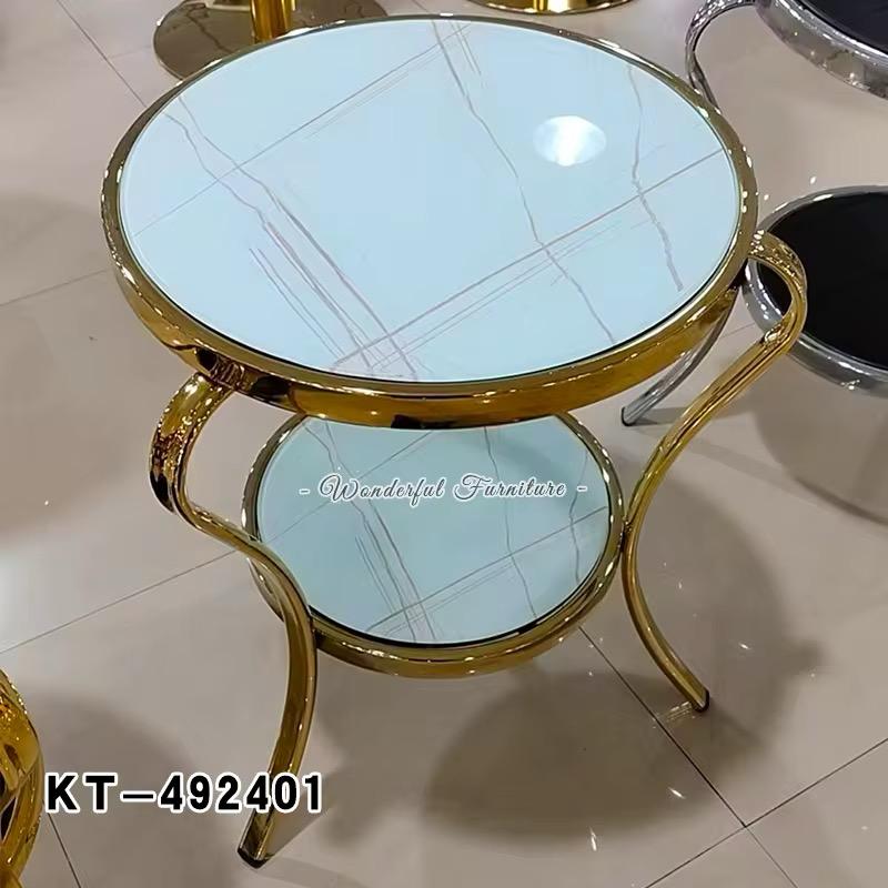 Table d'appoint dorée