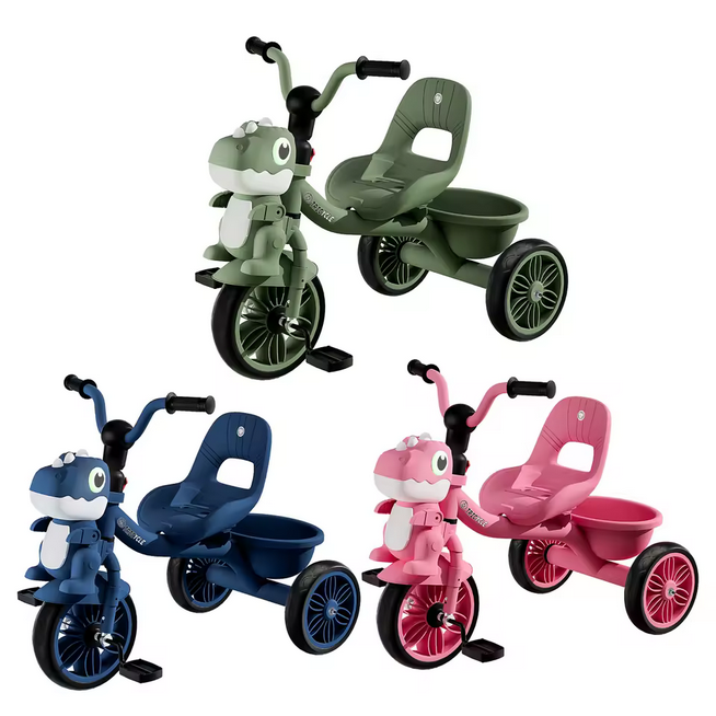 2025 Nouveau Design Tricycle pour enfants Roues antidérapantes élargies Tricycle pour enfants avec lumières de musique