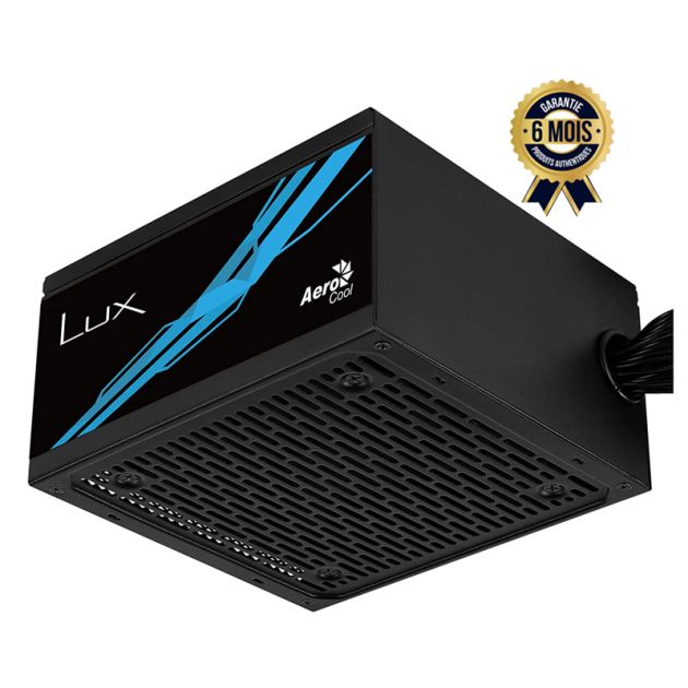 Alimentation PC Aerocool Lux 750W - 750 W Certifiée 80+ Bronze Non modulaire