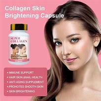 Clearich SUPER COLLAGEN - Gluta and Collagen Advanced Skin Brightening Anti aging, softgel supplement, Vitamin C Skin Care Brightening Collagen Glutathione Blanchiment Teint