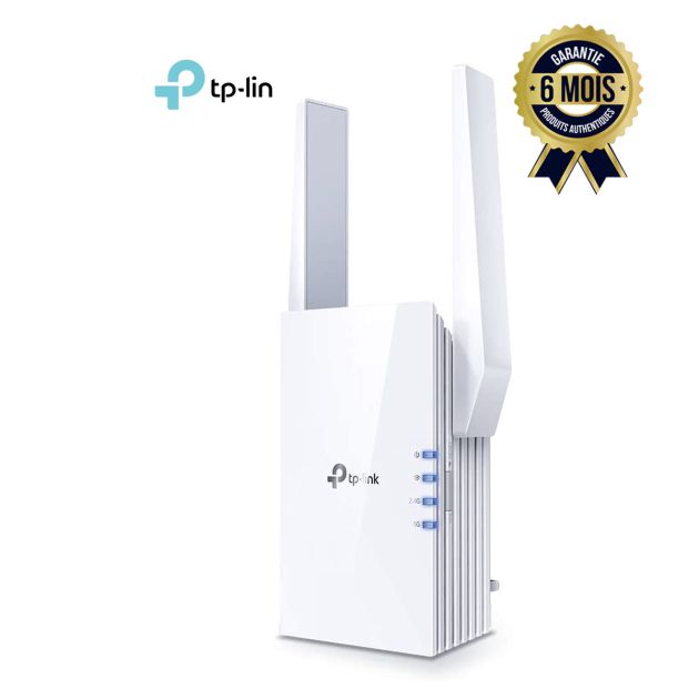 Répéteur de signal WiFi - TP-LINK RE605X - Mesh AX1800 Mbps - Dual-Band