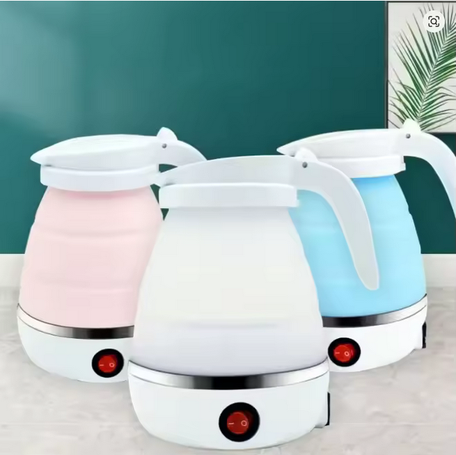 Théière pliable et portable chauffe-eau 600ML ménage voyage bouilloire électrique 220V appareils de cuisine marmite d'eau bouillante