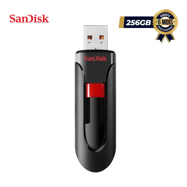 Clé USB SanDisk Cruzer Glide - 256 Go - USB 3.0 - Garantie 6 mois