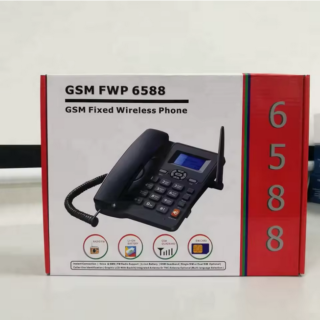 Téléphone de bureau sans fil GSM à faible coût FWP