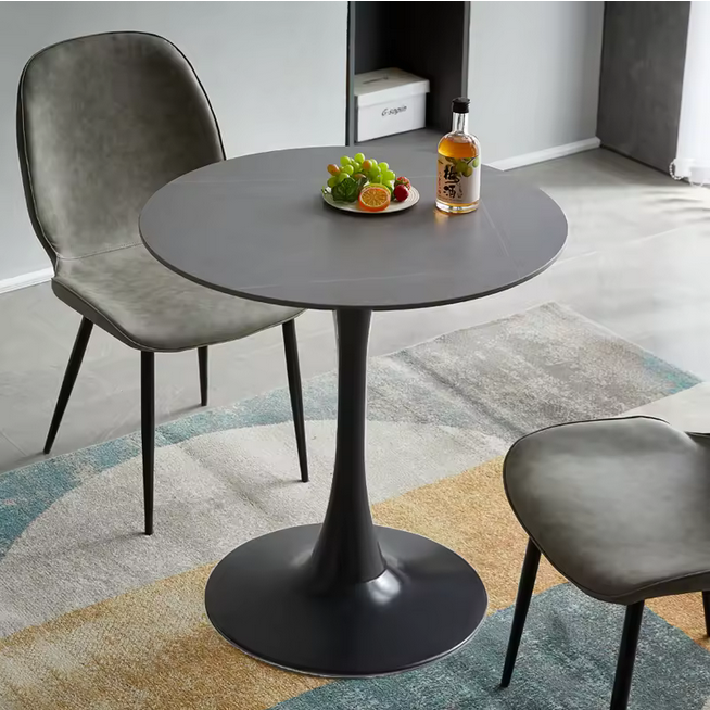 Table basse de Style nordique avec charme moderne luxueux Table à manger dessus en marbre pieds en métal barres de maison salons comptoirs extérieurs