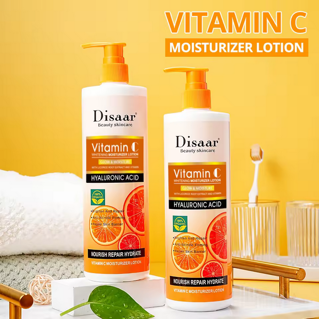 Lotion corporelle à la vitamine C anti-rides raffermissante pour le corps produits de soins personnels pour éclaircir et réparer la barrière de la peau