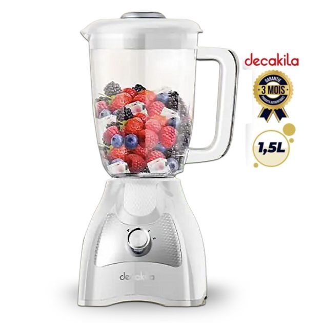 Blendeur - Mixeur - Ice Crusher - DECAKILA - KEJB043W - 500 watts - Bol Plastique - 1,5 L