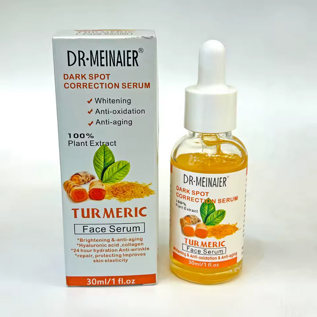 Soins de la peau du visage de haute qualité Hydratant en profondeur Raffermissant Éclaircissant Mélanine Curcuma Sérum 30ml