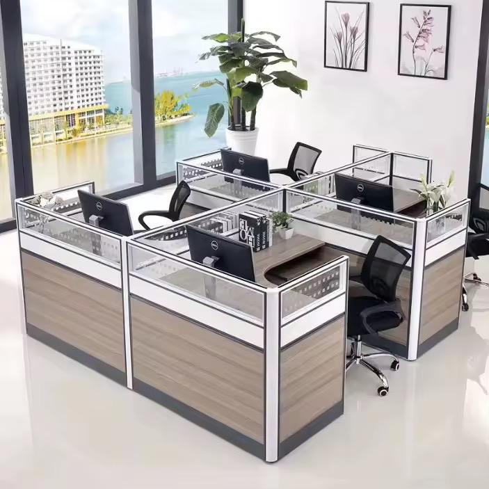 Poste de Travail Modulaire Quadruple