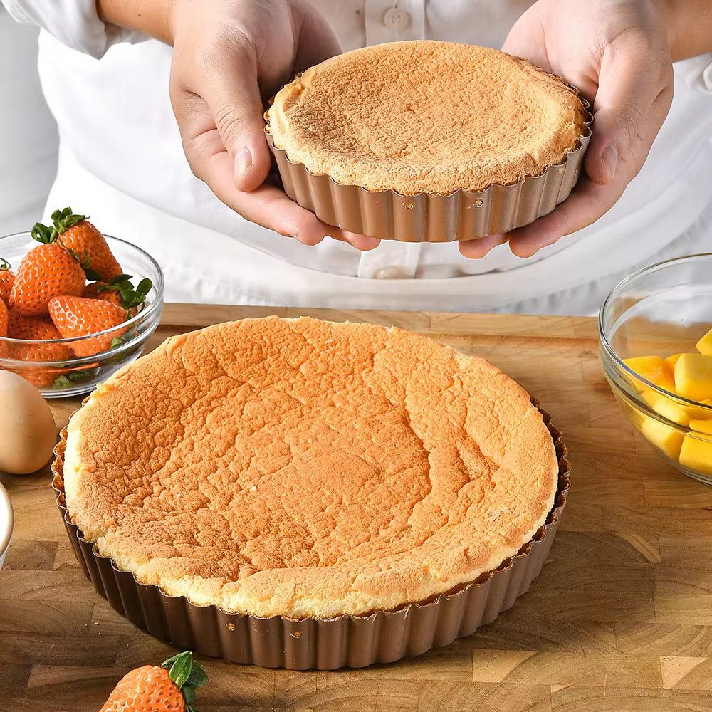 Moule à tarte antiadhésif à bords cannelés