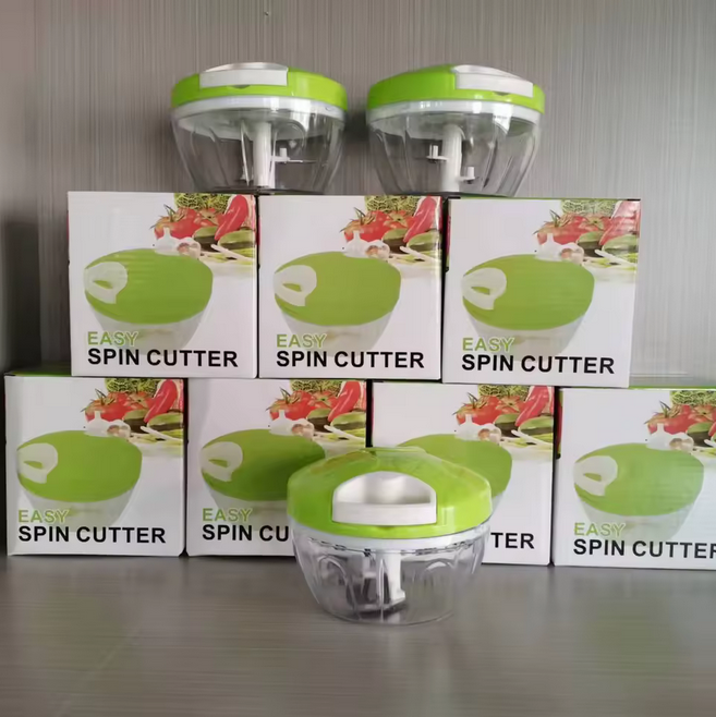 Petits outils de cuisine coupe-légumes manuel transfrontalier à l'ail hachoir à corde hachoir à viande boulette farce PC viande