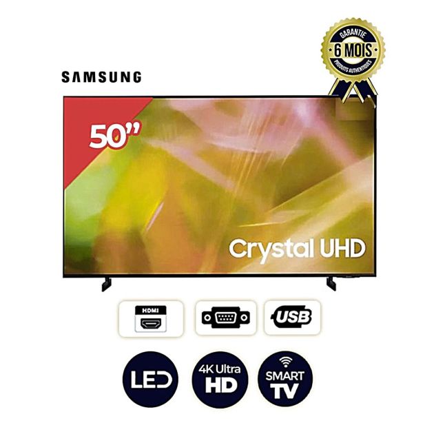 TV SMART SAMSUNG 50 pouces -UHD 4K- UA50DU7010UXGH - 06 mois de garantie