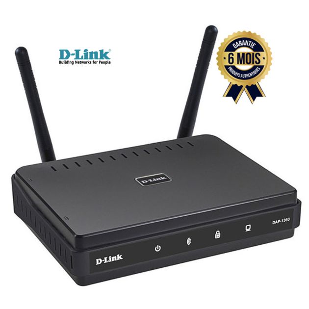 Point d'accès et répéteur WiFi N300 - D-Link DAP-1360 - 300 Mbit/s en 2,4 GHz