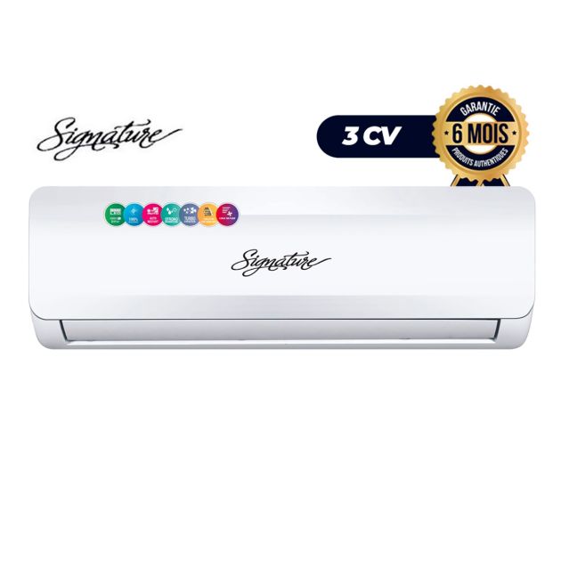 Climatiseur split SIGNATURE - 3 CV - 24000 BTU - ST-24KINV - R410 - Avec Option WIFI Intergré