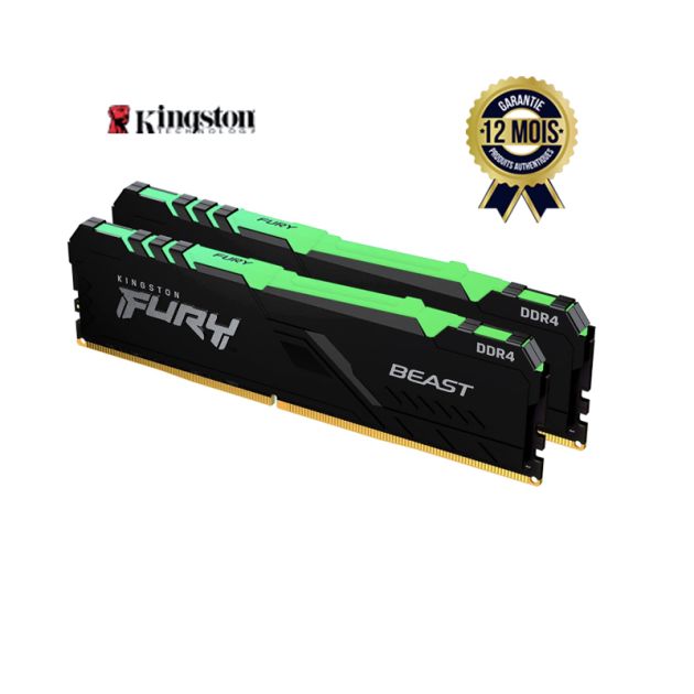 Mémoire RAM Kingston FURY Beast RGB 32GB