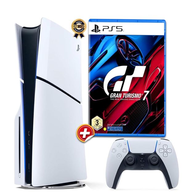 PlayStation 5 Slim Edition Standard + Jeu Gran Turismo 7