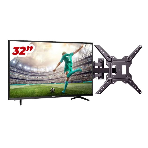 TV LED Hisense 32 pouces - 32A5200 - HD LED + Support mural flexible - compatible 14 à 50 pouces - 6 mois de garantie