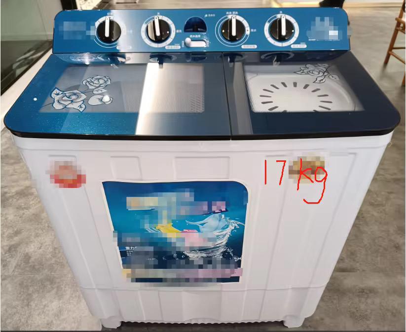 Lave-linge semi-automatique avec couvercle décoratif
