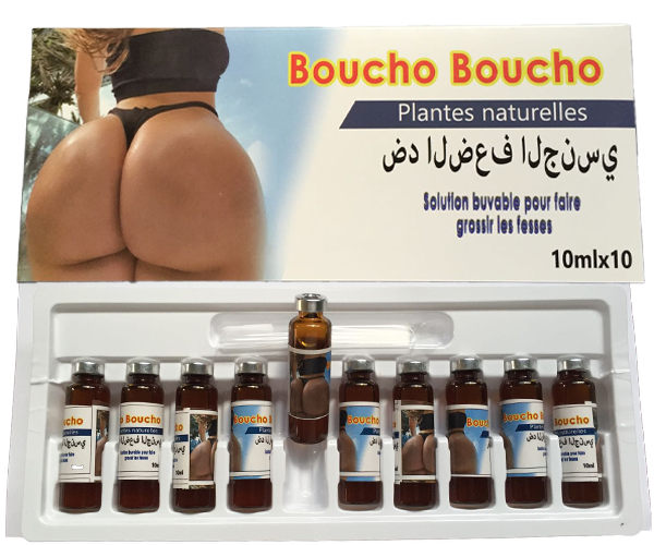 Boucho Boucho [Grosse Fesse] est fabriquée à partir de plantes naturelles notamment pour augmenter le volume des fesses. It help to boost the size of the buttock while providing a soft