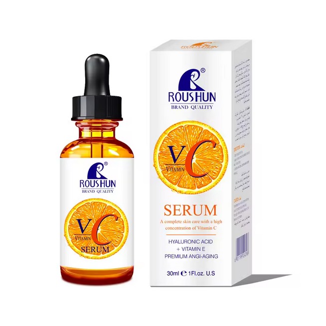 Roushun – sérum Anti-âge à la vitamine C, sérum Anti-rides pour le visage, OEM/ODM, marque privée Acceptable