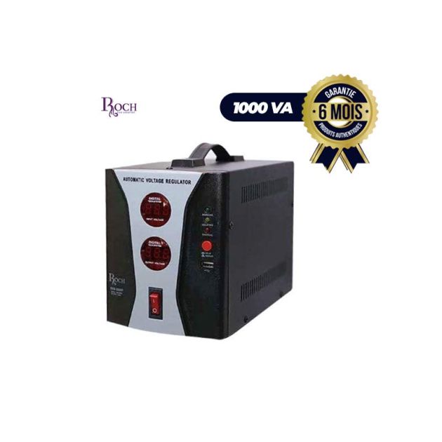 Régulateur de tension Numérique ROCH - 2000VA - USB - 6 Mois